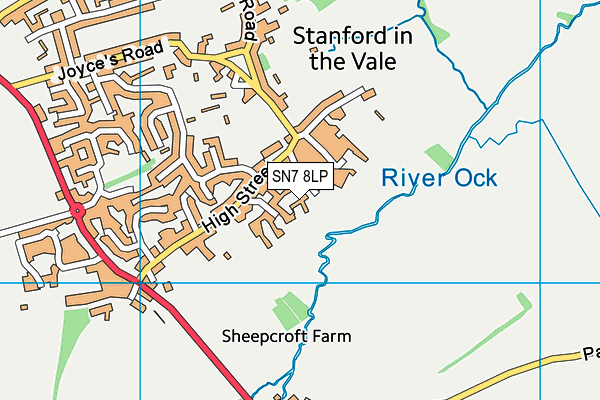 SN7 8LP map - OS VectorMap District (Ordnance Survey)