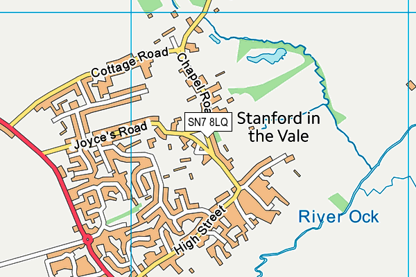 SN7 8LQ map - OS VectorMap District (Ordnance Survey)