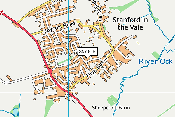 SN7 8LR map - OS VectorMap District (Ordnance Survey)