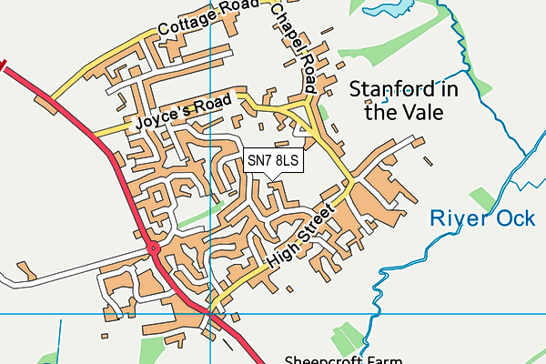 SN7 8LS map - OS VectorMap District (Ordnance Survey)