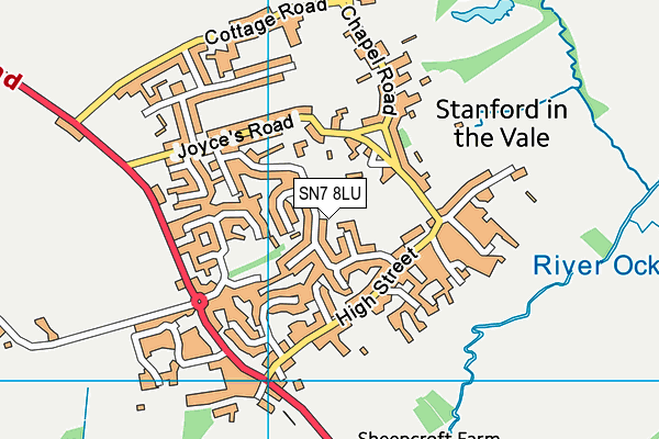 SN7 8LU map - OS VectorMap District (Ordnance Survey)