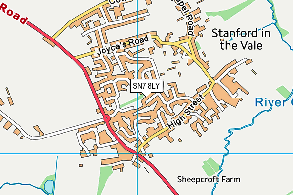 SN7 8LY map - OS VectorMap District (Ordnance Survey)