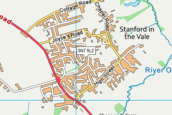 SN7 8LZ map - OS VectorMap District (Ordnance Survey)