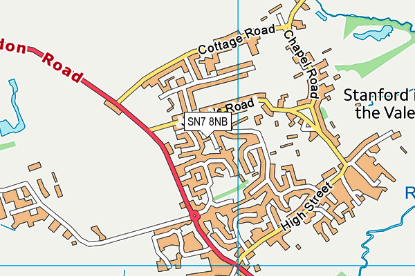 SN7 8NB map - OS VectorMap District (Ordnance Survey)