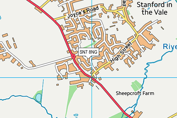 SN7 8NG map - OS VectorMap District (Ordnance Survey)
