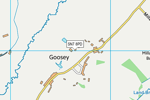 SN7 8PD map - OS VectorMap District (Ordnance Survey)