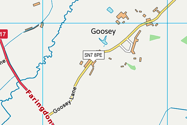 SN7 8PE map - OS VectorMap District (Ordnance Survey)