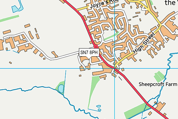 SN7 8PH map - OS VectorMap District (Ordnance Survey)