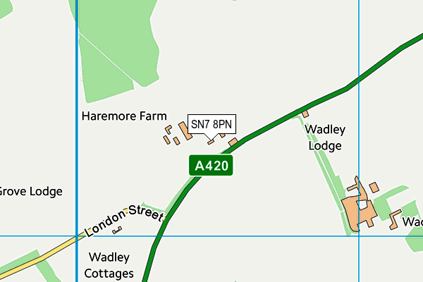 SN7 8PN map - OS VectorMap District (Ordnance Survey)