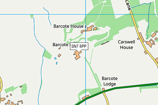 SN7 8PP map - OS VectorMap District (Ordnance Survey)
