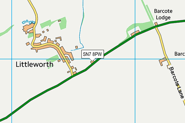 SN7 8PW map - OS VectorMap District (Ordnance Survey)