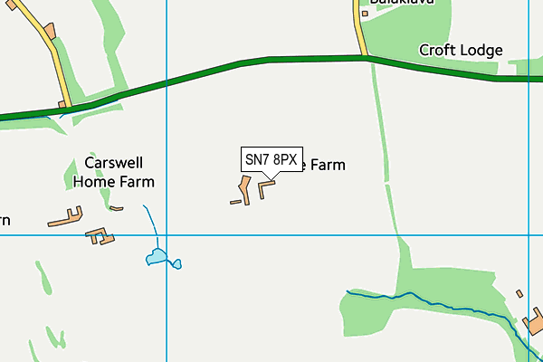 SN7 8PX map - OS VectorMap District (Ordnance Survey)