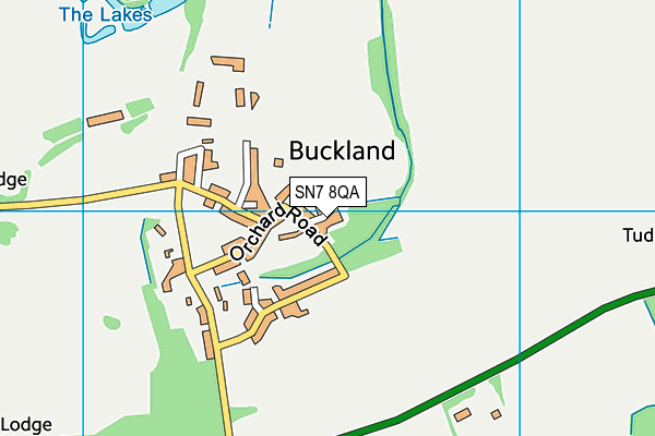 SN7 8QA map - OS VectorMap District (Ordnance Survey)