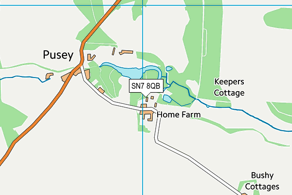 SN7 8QB map - OS VectorMap District (Ordnance Survey)