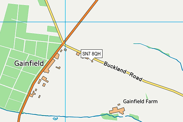 SN7 8QH map - OS VectorMap District (Ordnance Survey)