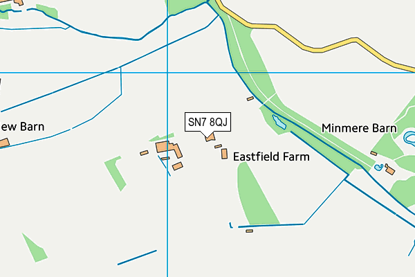 SN7 8QJ map - OS VectorMap District (Ordnance Survey)