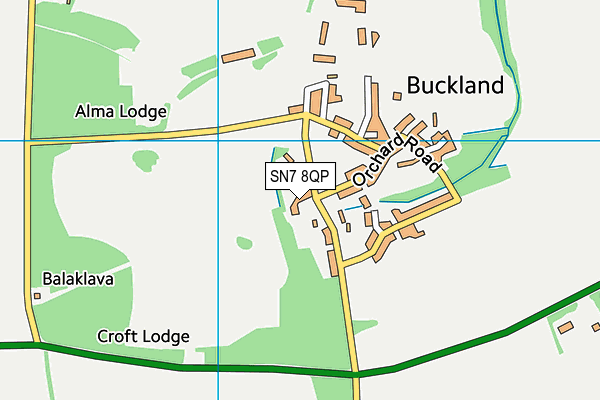 SN7 8QP map - OS VectorMap District (Ordnance Survey)