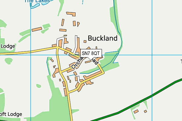 Buckland Village Hall map (SN7 8QT) - OS VectorMap District (Ordnance Survey)