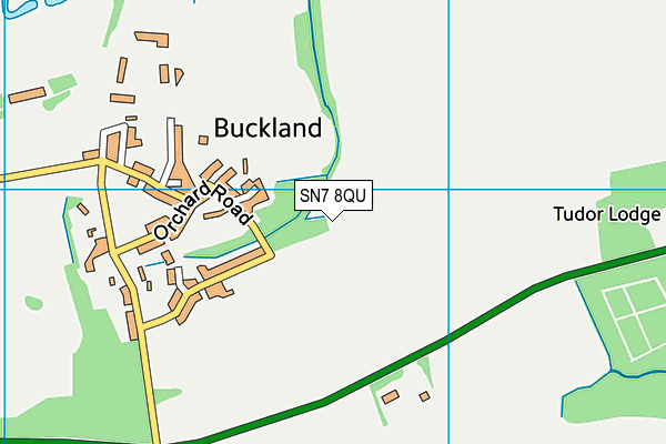 SN7 8QU map - OS VectorMap District (Ordnance Survey)