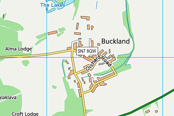 SN7 8QW map - OS VectorMap District (Ordnance Survey)