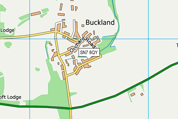 SN7 8QY map - OS VectorMap District (Ordnance Survey)