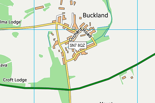 SN7 8QZ map - OS VectorMap District (Ordnance Survey)
