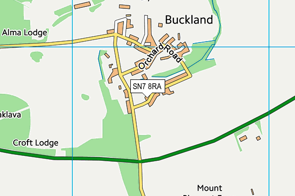 SN7 8RA map - OS VectorMap District (Ordnance Survey)