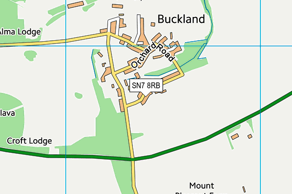 Buckland Church of England Primary School map (SN7 8RB) - OS VectorMap District (Ordnance Survey)