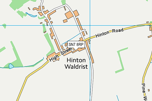 SN7 8RP map - OS VectorMap District (Ordnance Survey)