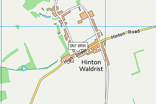 SN7 8RW map - OS VectorMap District (Ordnance Survey)