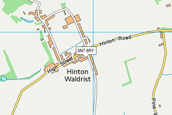 SN7 8RY map - OS VectorMap District (Ordnance Survey)