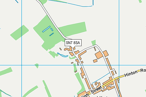 SN7 8SA map - OS VectorMap District (Ordnance Survey)