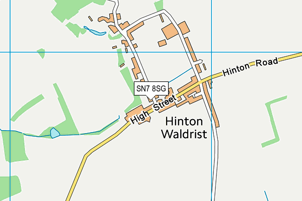 SN7 8SG map - OS VectorMap District (Ordnance Survey)