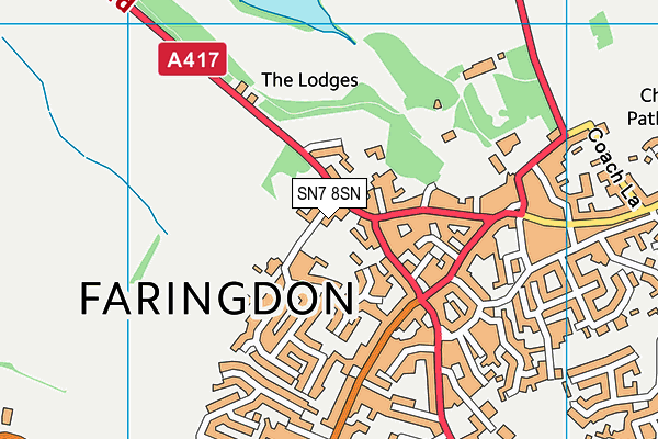 SN7 8SN map - OS VectorMap District (Ordnance Survey)