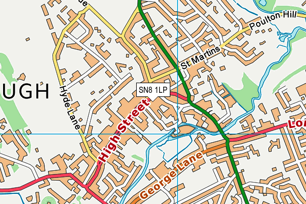 SN8 1LP map - OS VectorMap District (Ordnance Survey)