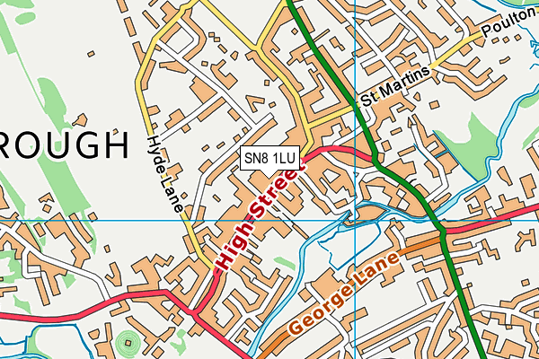 SN8 1LU map - OS VectorMap District (Ordnance Survey)