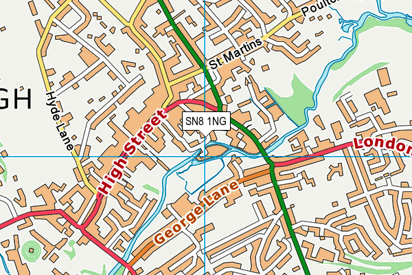 SN8 1NG map - OS VectorMap District (Ordnance Survey)