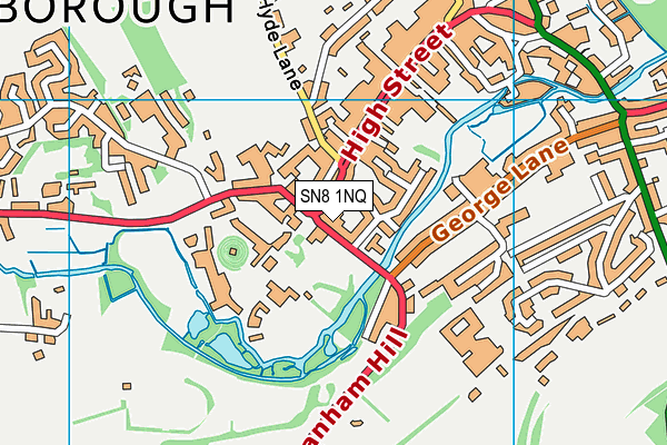 SN8 1NQ map - OS VectorMap District (Ordnance Survey)