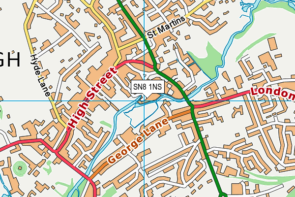 SN8 1NS map - OS VectorMap District (Ordnance Survey)