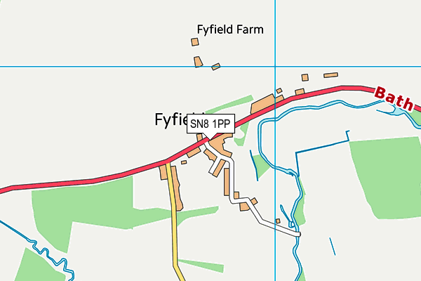 SN8 1PP map - OS VectorMap District (Ordnance Survey)