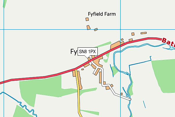 SN8 1PX map - OS VectorMap District (Ordnance Survey)