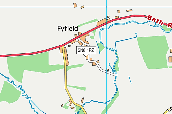 SN8 1PZ map - OS VectorMap District (Ordnance Survey)