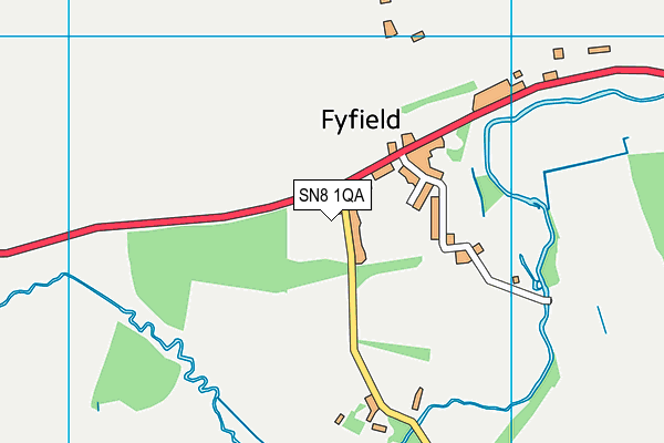 SN8 1QA map - OS VectorMap District (Ordnance Survey)