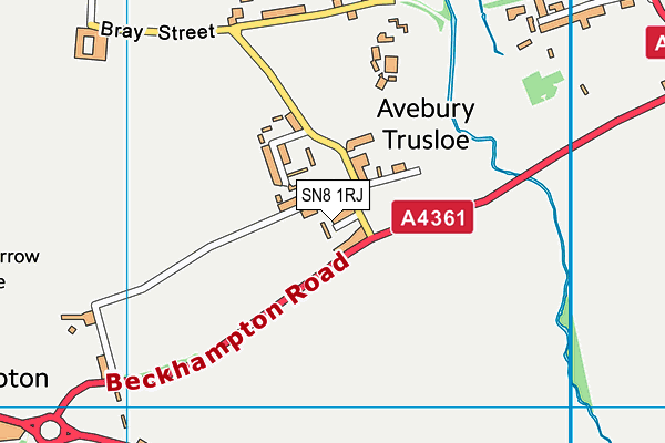 SN8 1RJ map - OS VectorMap District (Ordnance Survey)