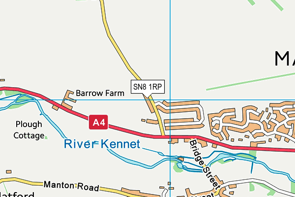 SN8 1RP map - OS VectorMap District (Ordnance Survey)