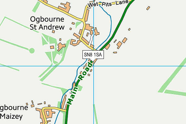 SN8 1SA map - OS VectorMap District (Ordnance Survey)