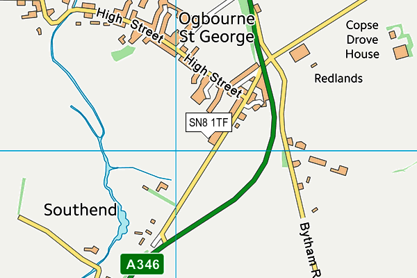 SN8 1TF map - OS VectorMap District (Ordnance Survey)