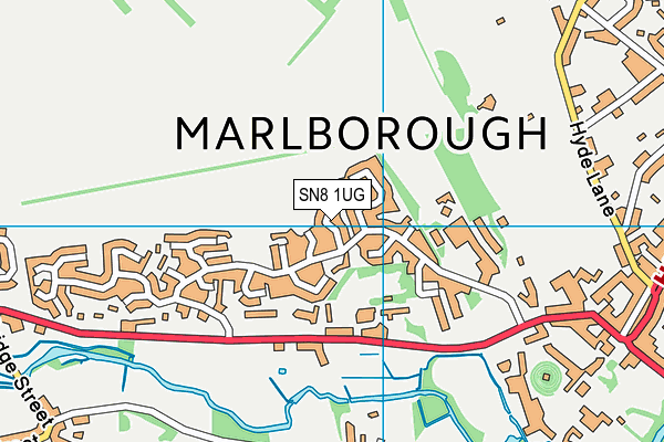 SN8 1UG map - OS VectorMap District (Ordnance Survey)