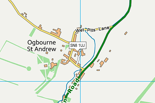 SN8 1UJ map - OS VectorMap District (Ordnance Survey)