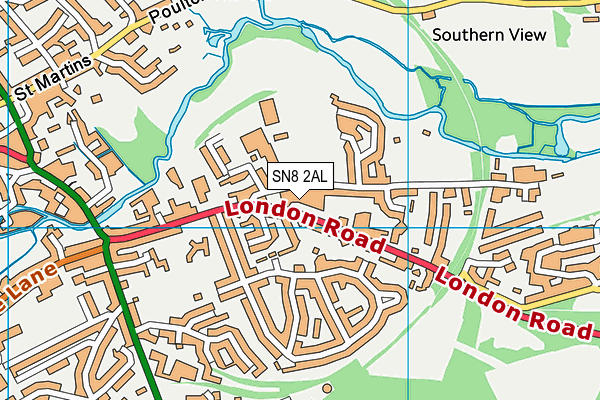 SN8 2AL map - OS VectorMap District (Ordnance Survey)